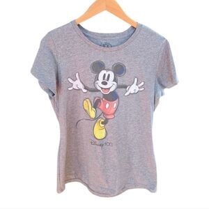 Disney 100th Birthday Gray Mickey Mouse Short Sleeve T-shirt L